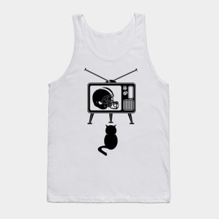 Cats Love Football Tank Top